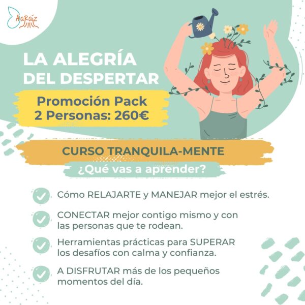 Curso Mindfulness presencial - La alegría del despertar (2 personas)